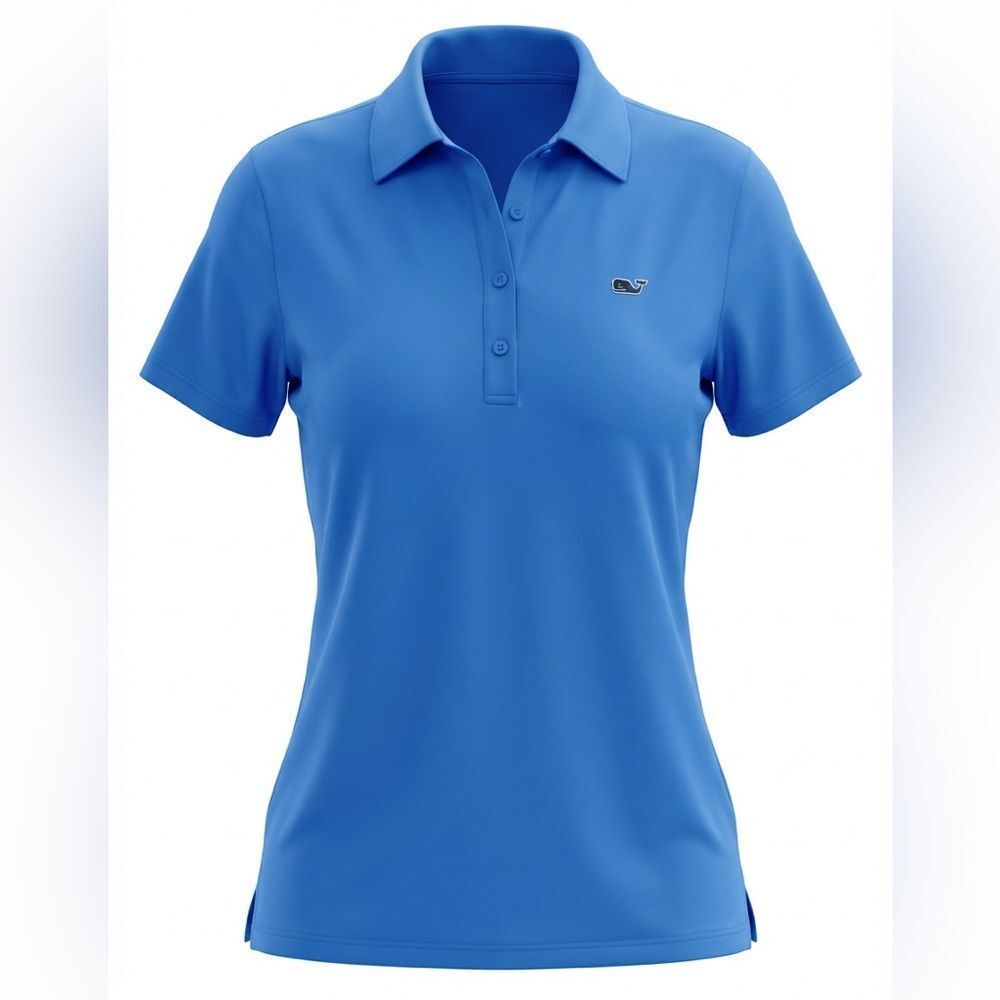 VINEYARD VINES WOMENS POLO SHIRT ROYAL BLUE SIZE XS